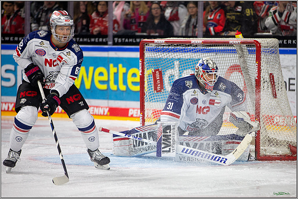PENNY DEL; Koelner Haie- Nuernberger Ice Tigers; Koeln, 29.01.2023